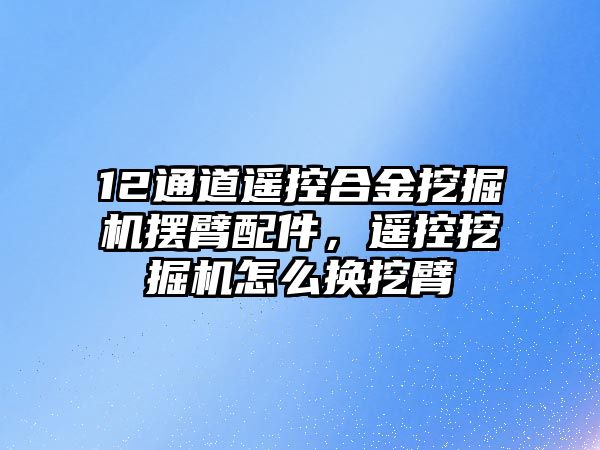 12通道遙控合金挖掘機擺臂配件，遙控挖掘機怎么換挖臂