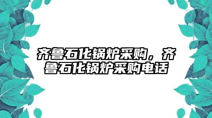 齊魯石化鍋爐采購，齊魯石化鍋爐采購電話