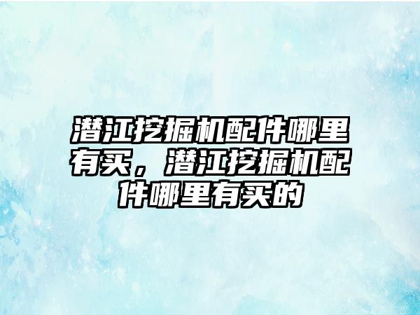 潛江挖掘機配件哪里有買，潛江挖掘機配件哪里有買的