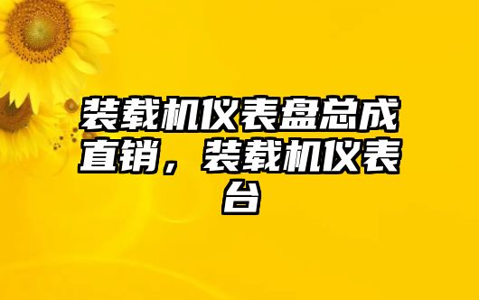 裝載機儀表盤總成直銷，裝載機儀表臺