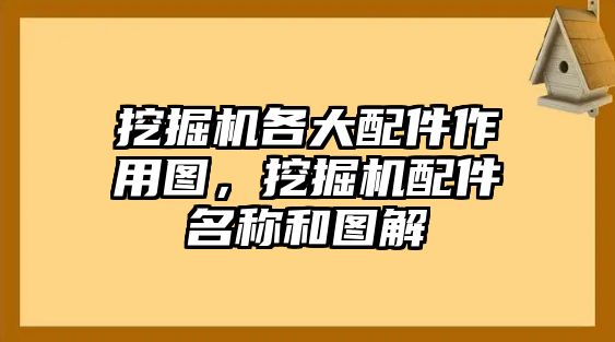 挖掘機各大配件作用圖，挖掘機配件名稱和圖解